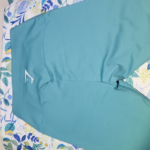 Gymshark Women's Extra Small  2.0 Seamless Leggings Teal Blue - Picture 2 of 5